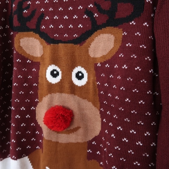 DAISYS BOUTIQUE Unisex Knit Raindeer Ugly Sweater - Picture 5 of 6